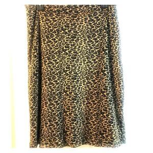 Vintage Y2K Express Leopard print pencil skirt Size S